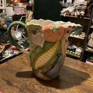 Vintage Fritz & Floyd Vegetable Garden water pitcher